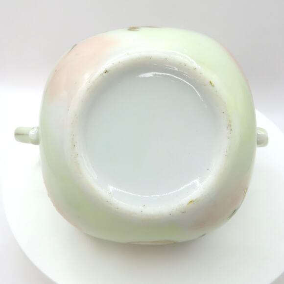 Vintage Nippon Style Moriage Creamer & Sugar Bowl Set Hand Painted Gold Floral - Picture 9 of 16